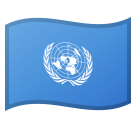 How emoji flag: United Nations displayed on Google