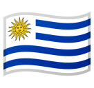 How emoji flag: Uruguay displayed on Google