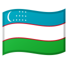 How emoji flag: Uzbekistan displayed on Google