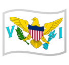 How emoji flag: U.S. Virgin Islands displayed on Google