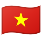 How emoji flag: Vietnam displayed on Google