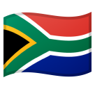 How emoji flag: South Africa displayed on Google