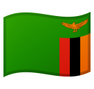 How emoji flag: Zambia displayed on Google