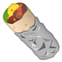 How emoji burrito displayed on Google