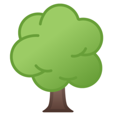 How emoji deciduous tree displayed on Google