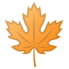 How emoji maple leaf displayed on Google