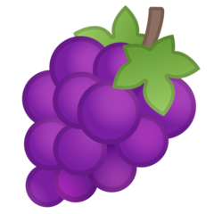 How emoji grapes displayed on Google