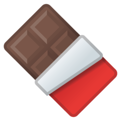 How emoji chocolate bar displayed on Google