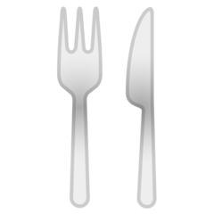 How emoji fork and knife displayed on Google