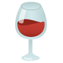 How emoji wine glass displayed on Google