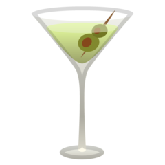 How emoji cocktail glass displayed on Google