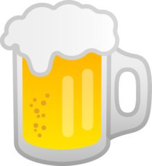 How emoji beer mug displayed on Google