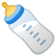 How emoji baby bottle displayed on Google