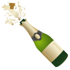 How emoji bottle with popping cork displayed on Google