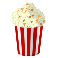 How emoji popcorn displayed on Google