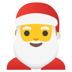 How emoji Santa Claus displayed on Google