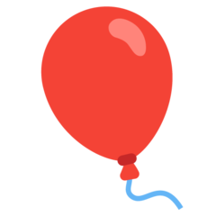 How emoji balloon displayed on Google