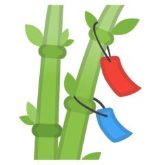 How emoji tanabata tree displayed on Google