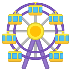 How emoji ferris wheel displayed on Google