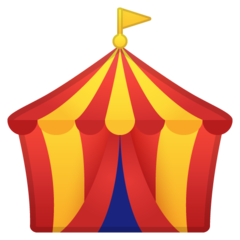 How emoji circus tent displayed on Google