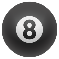 How emoji pool 8 ball displayed on Google