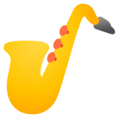 How emoji saxophone displayed on Google