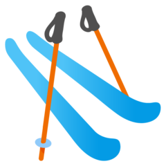 How emoji skis displayed on Google