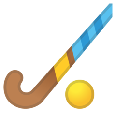 How emoji field hockey displayed on Google