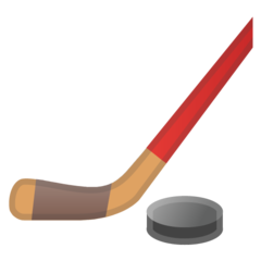 How emoji ice hockey displayed on Google