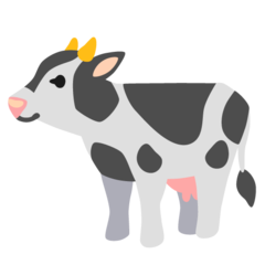 How emoji cow displayed on Google