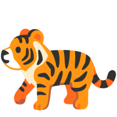 How emoji tiger displayed on Google