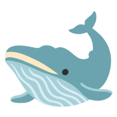 How emoji whale displayed on Google