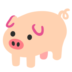 How emoji pig displayed on Google