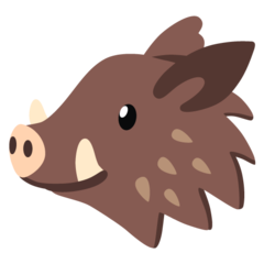 How emoji boar displayed on Google