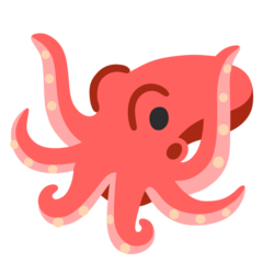 How emoji octopus displayed on Google