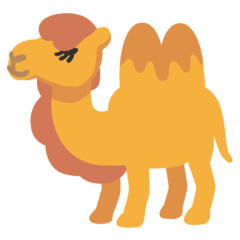 How emoji two-hump camel displayed on Google