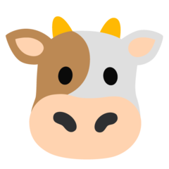 How emoji cow face displayed on Google