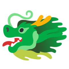 How emoji dragon face displayed on Google