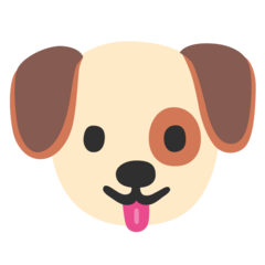 How emoji dog face displayed on Google