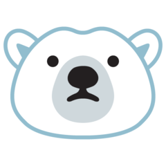 How emoji polar bear displayed on Google