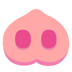 How emoji pig nose displayed on Google