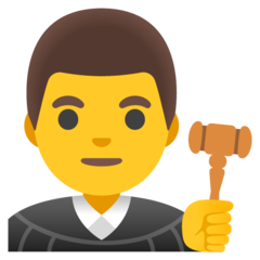 How emoji man judge displayed on Google