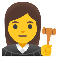 How emoji woman judge displayed on Google