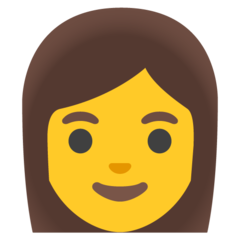 How emoji woman displayed on Google