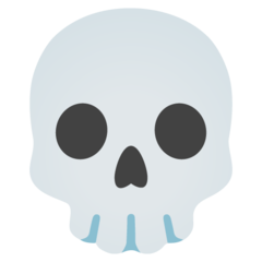 How emoji skull displayed on Google