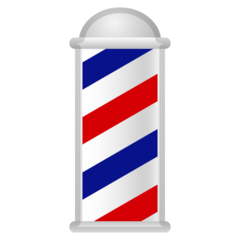 How emoji barber pole displayed on Google