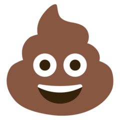 How emoji pile of poo displayed on Google