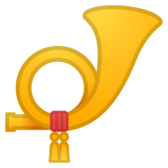 How emoji postal horn displayed on Google