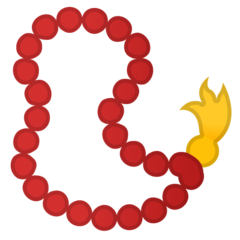 How emoji prayer beads displayed on Google