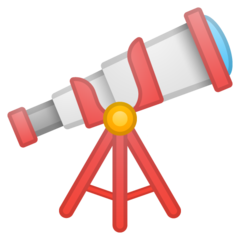 How emoji telescope displayed on Google